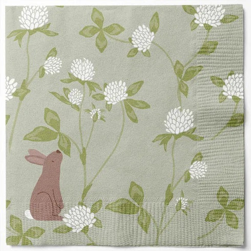 Servetter, 3-lags, Grön, Happy Easter