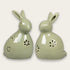 Tealight holder, H 13.6/11.3cm, Ceramic, Green, 2 assorted