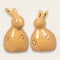 Ljusstake för värmeljus, H 13,6/11,3cm, Keramik, Gul, 2ass