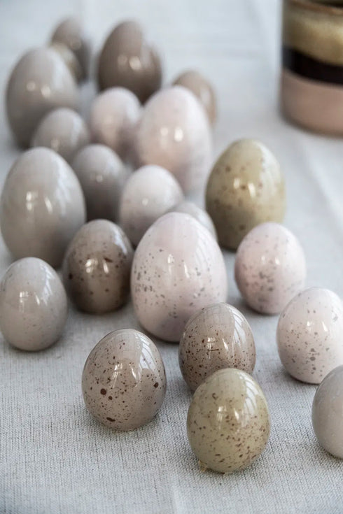 Påskägg, H 6cm, Dia. 4,5cm, Natural Easter