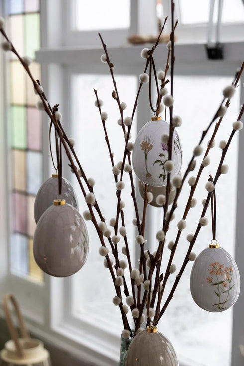 Påskägg, H 6,5 cm, Dia 4,5 cm, Natural Easter