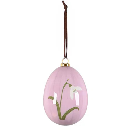 Påskägg, H 8cm, Dia 6,5cm, Lila, Natural Easter