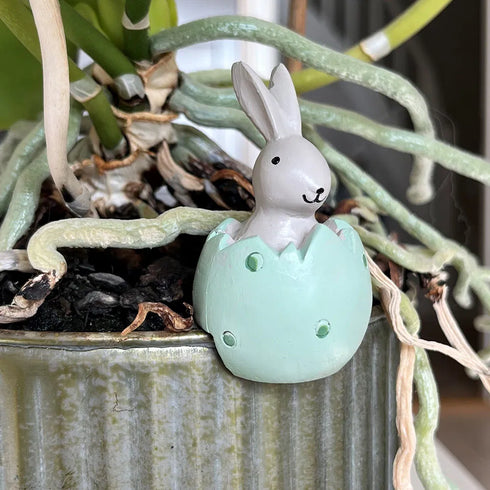 Påskhare, H 6cm, Dia. 3,5cm, Grön, Natural Easter