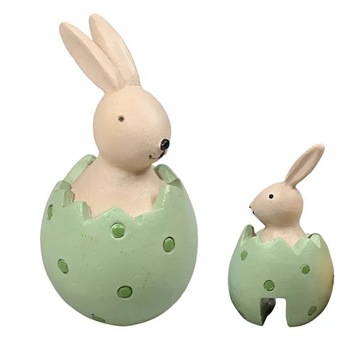 Påskhare, H 6cm, Dia. 3,5cm, Grön, Natural Easter