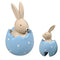Påskhare, H 6cm, Dia. 3,5cm, Blå, Natural Easter