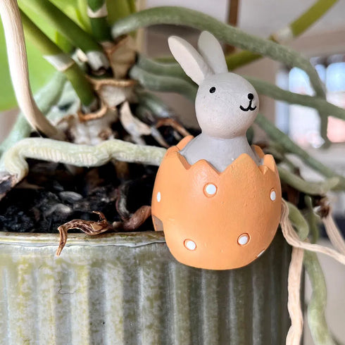 Påskhare, H 6cm, Dia. 3,5cm, Gul, Natural Easter