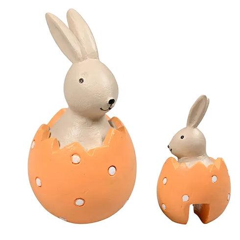 Påskhare, H 6cm, Dia. 3,5cm, Gul, Natural Easter