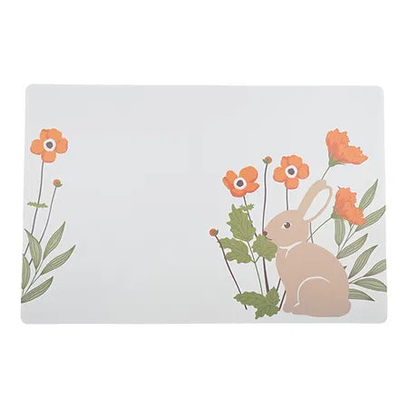 Bordstablett, H 28,5cm, B 43cm, 4st/påse/Påse, Vit/Brun, Natural Easter