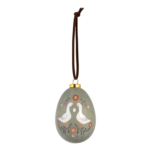 Påskägg, H 6,5cm, Dia. 4cm, Grön, Natural Easter