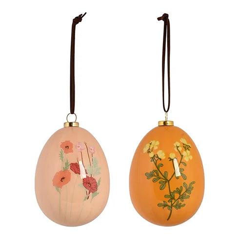 Påskägg, H 8cm, Dia. 6,5cm, 2/låda, Natural Easter