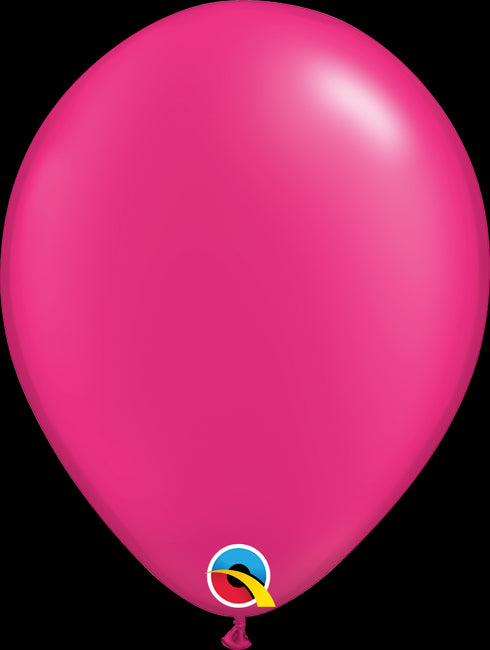 11" RND QX LATEX PLAIN 025CT PEARL MAGENTA