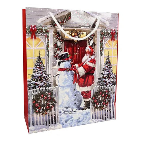 Presentpåse, Cosy Christmas, H 32cm