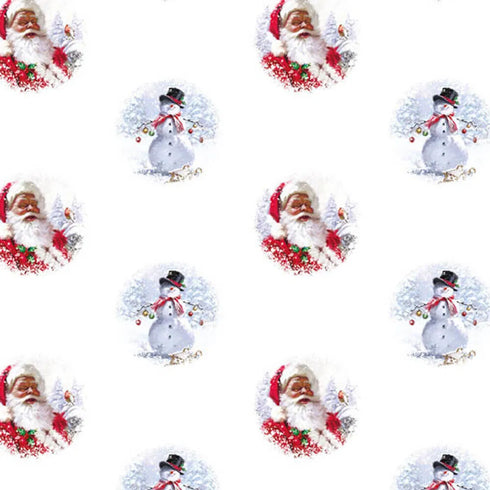 Presentpapper - "Cosy Christmas" - 5 m - vit