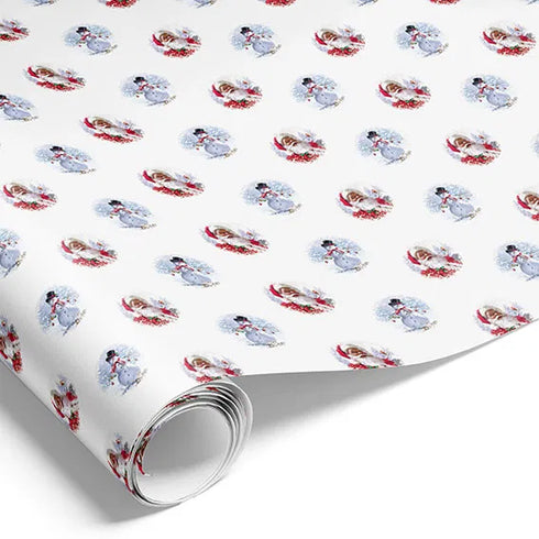 Presentpapper - "Cosy Christmas" - 5 m - vit