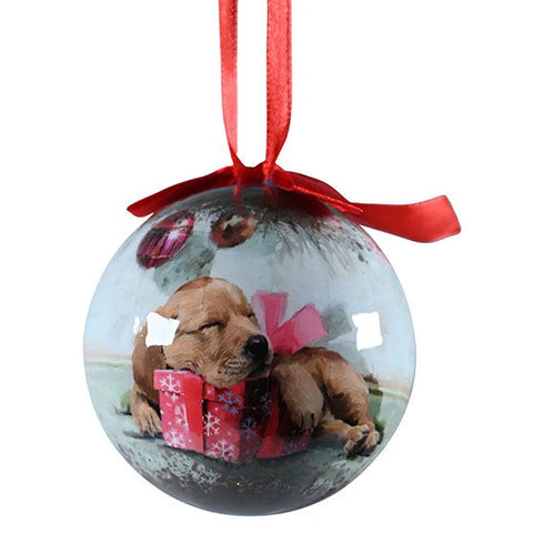 Julkula, Sovande hund, Dia10cm, Styrofoam