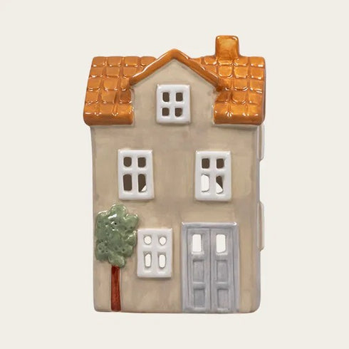 Keramikhus, Beige, H 11,7cm