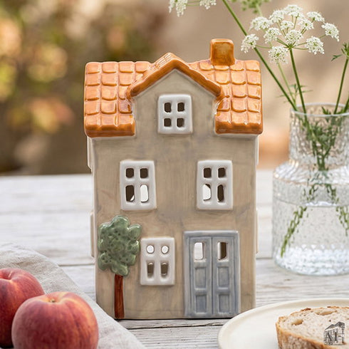 Keramikhus, Beige, H 11,7cm