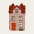 Ceramic house, Pink, H 11.8cm