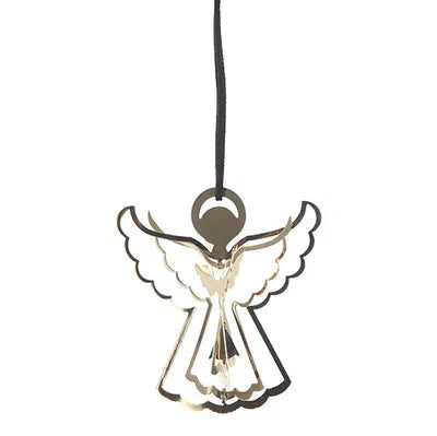 Hängande ängelfigur, H14,5cm, Metall, Guld