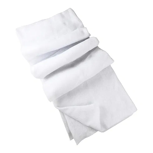 Dekoration snö Fyrkant. B120cm, fiberduk, Vit