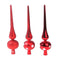 Toppspira till Julgran, Röd, H 26cm, 3ass