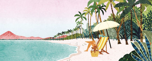 3D Pop-Up Kort - Strand