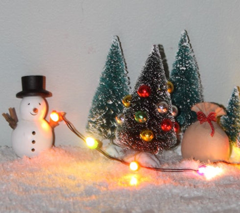 Ljusslinga färgade lampor till Nissedörr