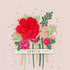 3D Kort Signature Blommor Grattis