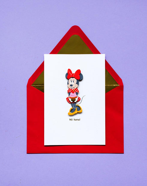 3D Kort Signature Minnie Mouse