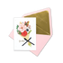 3D Kort Signature Blombukett Grattis
