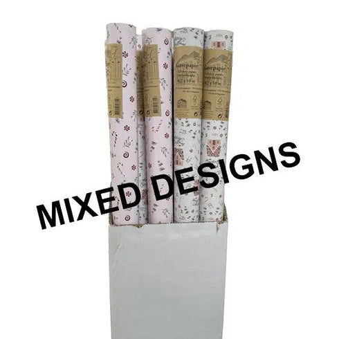 Presentpapper, MIX-låda, 24st/låda, 10 m