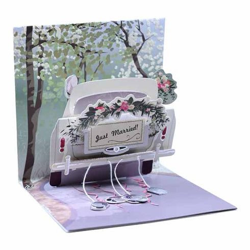 Popshots card, Weddning car