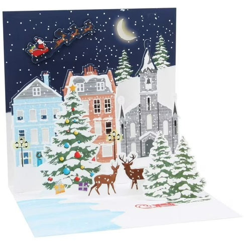 3D Pop-Up Kort - Julstad