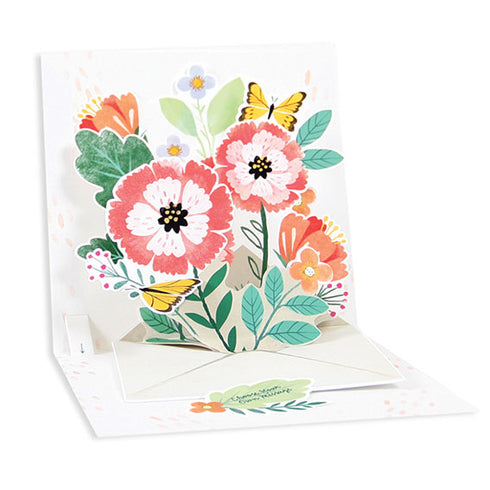 3D Pop-Up Kort, Floral