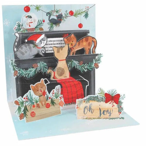 3D Pop-Up Kort - Julkatter