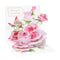 3D Pop-Up Kort, Pink Roses