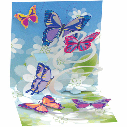 3D Pop-Up Kort, Butterlies mini