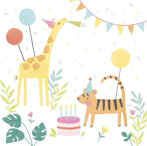 3D Pop-Up Card, Jungle Birthday, mini