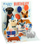 3D Pop-Up Kort, Party hundar mini