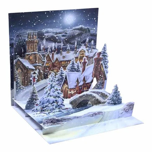 3D Pop-Up Kort - Midnight Village