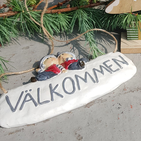 Jul Skylt -Välkommen