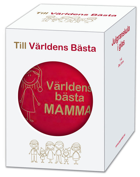 Julkula i glas Världens Bästa Syster