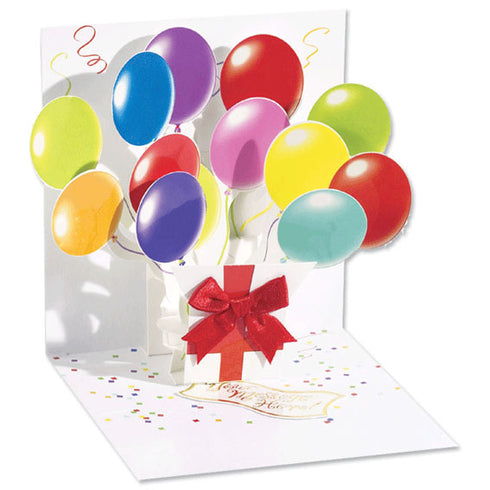 3D Pop-Up Kort, Balloons