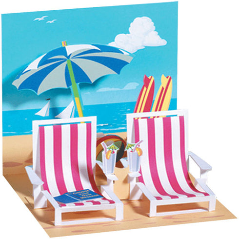 Popshots card, Beach Chairs