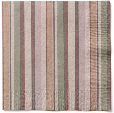 Servetter, 3-lags, Brun/Beige, Wishes