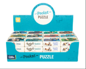 Pocket Puzzles, display med 12x4 olika