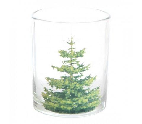 Ljuslykta - Glas - Granmotiv