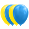 Ballonger Gul Blå 10-pack
