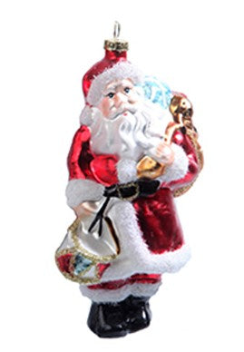 Julkula i glas Tomte