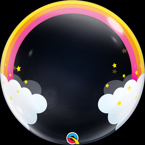 24" DECO BUBBLE 001CT RAINBOW CLOUDS